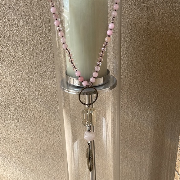 NWOT Tribal gemstone quartz pendant necklace - Picture 3 of 3